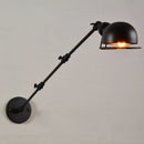 Axyaa Vintage Industrial Wall Sconce with Adjustable Long Arm - LED Light Option