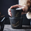Axya Hand-painted Japanese Style Teacup Ceramic Kung Fu Cup Retro Tableware