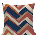 Axyaa Geometric Linen Cushion Cover Multicolour Decorative Pillow for Home Sofa