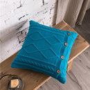 Axyaa Double Cable Knit Diamond Pillow Cover Set