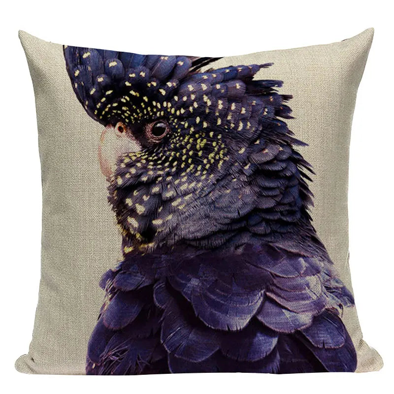 Axyaa Animal Series Cushion Cover: Tiger Elephant Monkey Pillow Cover Home Decor