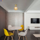 Axyaa Copper Ceiling Light Glass Ball Nordic Japan Style LED Plafondlamp