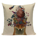 Axyaa Nordic Dog Lion Bunny Home Decor Pillow Case Sofa Cover 45x45cm Square