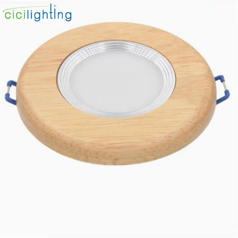 Axyaa Solid Wood LED Downlight for Industrial Office Living Room