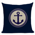Nautical Anchor Throw Pillow Cover - Axyaa Branded Home Decor Collection