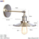 Axyaa Vintage Silver Wall Lamp Sconces Industrial Home Lighting
