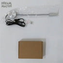 Axyaa Silver Wall Lamp: Flexible Hose LED Modern Light with Switch - 3W Warm White
