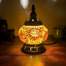 Axyaa Turkish Mosaic Table Lamp - Handcrafted Vintage Glass Art Deco Bedside Light
