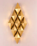 Axyaa Gold Metal Sconces LED Wall Lamp Indoor Lighting Fixtures