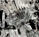 Axyaa Hand Blown Crystal Chandelier: Premium Quality Large Living Room Light