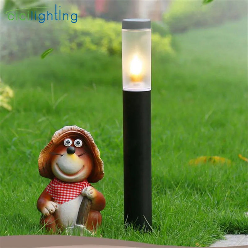 Axyaa Stainless Steel LED Yard Light - Black Outdoor Landscape Lamp
