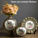 Axyaa Ceramic Vase Set for Stylish Dried Flowers Arrangement and Home Decor