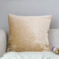 Axyaa Plush Fringed Soft Pillow Cover 50x50cm Solid Cushion for Home Decor