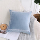Axyaa Velvet Embroidery Cushion Cover | Home Decor Pillow Case 45x45cm