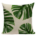 Axyaa Tropical Leaves Pillowcases - Rainforest Style Plant Cushion Covers