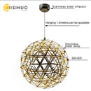 Axyaa LED Spark Ball Chandelier Fireworks Pendant Light - Modern Luxury Stainless Steel