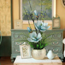 Axyaa Modern Magnolia & Artificial Flower Decoration for Home Furnishings