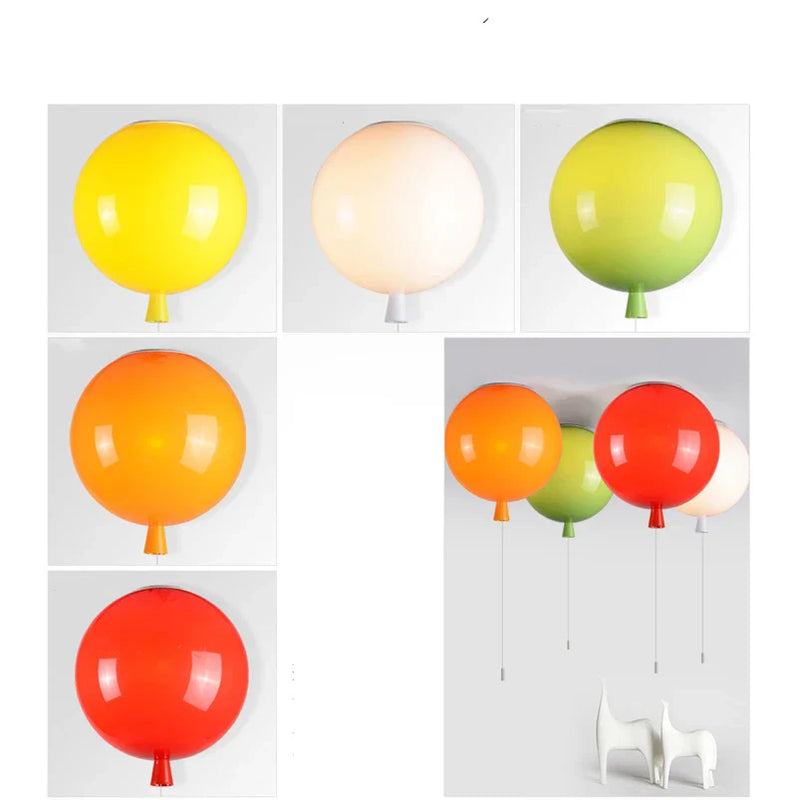 Axyaa Colorful Balloon Ceiling Lamps for Baby Child Room and Bedroom