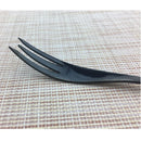 Axyaa Mirror Black Fish Fork Set - 18/10 Stainless Steel Cutlery Set