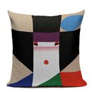 Axyaa Japanese Print Linen Cushion Covers - Fuji Kimono Girl Sea Theme