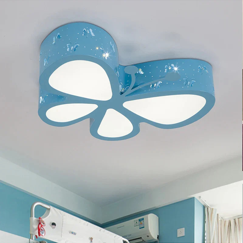 Axyaa Colorful Butterfly LED Ceiling Light for Children's Room