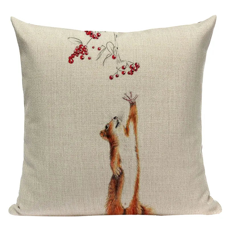 Axyaa Geometric Cushion Covers - Monkey Horse Print, Custom Home Décor, Throw Pillows