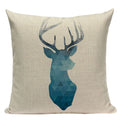 Axyaa Farmhouse Geometric Cushion Covers in Green and White