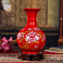 Axyaa Elegant Chinese Cloisonne Vase: Luxury Porcelain Ornament for Home Decor