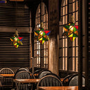 Axyaa Nordic Star LED Pendant Lamp - Colorful Glass Light Fixture