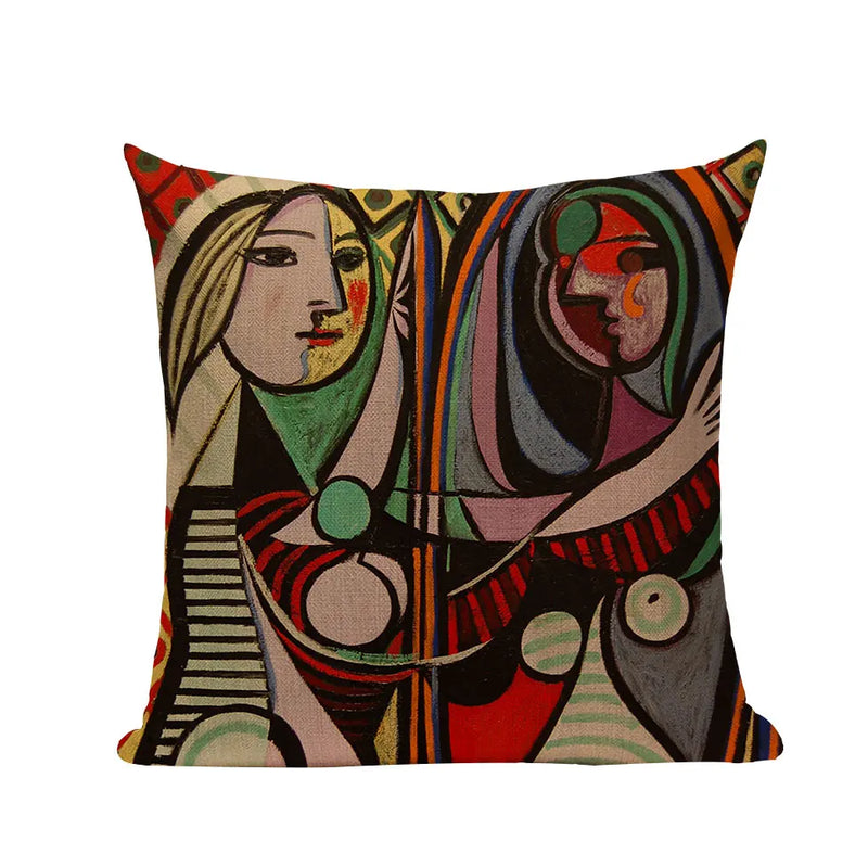 Axyaa Picasso Paintings Decorative Cushion Covers - Starry Night & Abstract Art