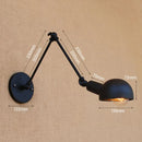 Axyaa Vintage LED Wall Light Swing Arm Wall Lamp Industrial Style