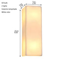 Axyaa Nord Porcelain Wall Sconce Light Fixture with Bulb