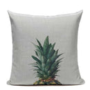 Colorful Pineapple Ananas Decor Cushion Cover by Axyaa - Modern Tropical Print