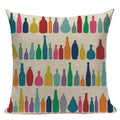 Axyaa Geometric Linen Cushion Cover Multicolour Decorative Pillow for Home Sofa