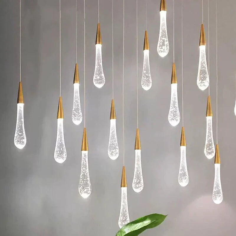 Axyaa Villa Staircase Pendant Lights, Long Cable Hanging Lamps for Restaurant and Bars