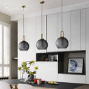 Axya Luxury Glass Ball Pendant Lights for Living & Dining Rooms