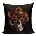 Axyaa Mexican Skull Cushion Covers: High-Quality Black Throw Pillow Cases