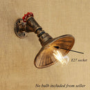 Axyaa Vintage Iron Wall Lamp E27 Sconce for Living Room Bedroom Aisle Pub Club