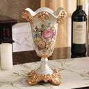 Axyaa Luxury Palace Resin Vase Figurine for Home Decor & Wedding Gift