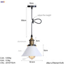 Axyaa Retro LED Pendant Light | Silver Vintage Industrial Hanging Lamp