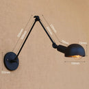 Axyaa Vintage LED Wall Light Swing Arm Wall Lamp Industrial Style