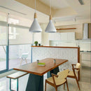Axya Vintage Industrial Wood Pendant Lights for Loft and Coffee Bar