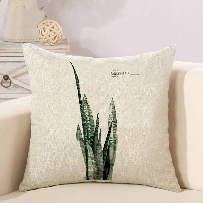 Axya™ Plant Throw Pillow Cover Decorative Cushion Vehicle Sofa Seat Christmas Gift