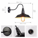 Axyaa Industrial Vintage Wall Lamp LED Retro Light for Restaurant & Living Room