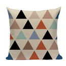 Axyaa Geometric Deer Pillow Cover - Nordic Home Decoration 45X45Cm