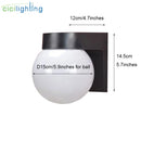 Axyaa Modern Loft Outdoor Wall Lamp - Black White, Up Down Light