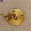 Axyaa Gold Swing Arm Wall Lamp LED Retro Loft Industrial Sconce Light