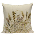 Axyaa Velvet Deer Floral Stripes Pillow Cover for Sofa Beds and Car
