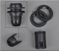 Axyaa E27/E14 Lamp Bulb Holder | Lighting Accessory Fitting Socket Base | Black/White, 110-220V