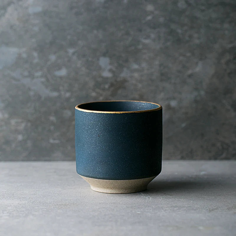 Axya Green Marble Ceramic Wine Tea Cup Gold Accent 250ml